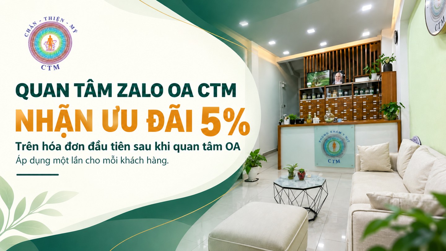 Banner Quan tâm Zalo OA, nhận ưu đãi 5% tại CTM